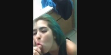 Cumshot lucky dude fucks horny new friend in bathroom at a party anal teen big ass