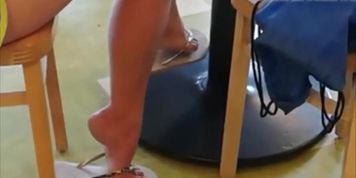 Candid Fit College Girl High Arches
