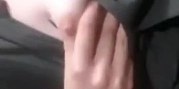 Fantastic blondy gets orgasm from nipple teasing and stimulation 