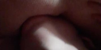 My girlfriend eating my pussy upside down