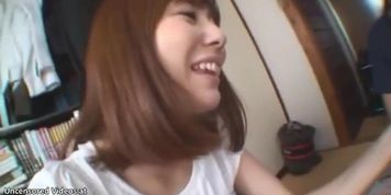 Asian kinky guy cums for amazing busty girl