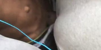 Thick Ebony Thot Gets BBC Outside On Stairs 