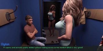 Johannesgaming takes AWAM shopping - she flashes her boobs for Dylan