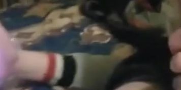 Blowjob flash on videocall