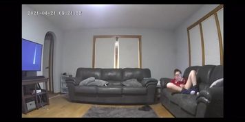 Horny Babysitter Abby Kiss Caught Masturbating on Hidden Cam - Real Orgasm!