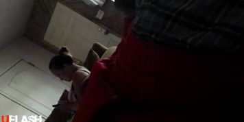 indoor dickflash to woman