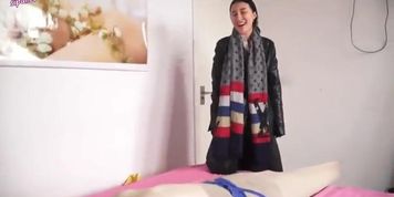 china sexy secretary in Silk Stockings bdsm
