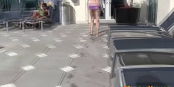 PRIVATE CASTING X - Real peeped bikini teenager gets pounded after taking shower