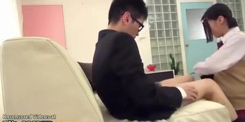 Oriental college girl fucks shy bf