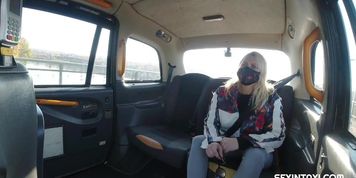Sexy blonde widow got it rough in the taxi