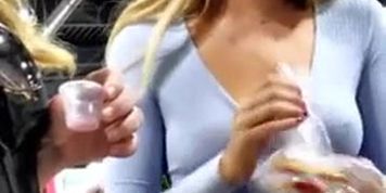 Candid Braless