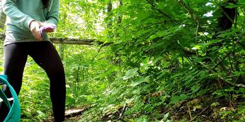 Smoking Hiker Puts On A Menstrual Pad