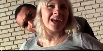 Pretty babe fucking in public place