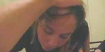 Gorgeous amateur blonde wife giving a wet blowjob