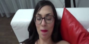 Cutie With Glasses Rides Dick At Casting - Ashely Ocean (Victoria Tiffani)