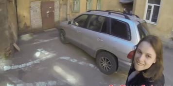 Pickedup cutie facialized in outdoor realsex