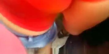 Groping blondes ass