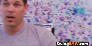 Swingers have the ball of a lifetime once they party with other couples