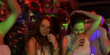 Glam bride sucking cock