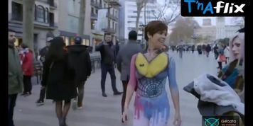 Samanta Villar Breasts Scene  in Samanta Villar Bodypaint Around Town