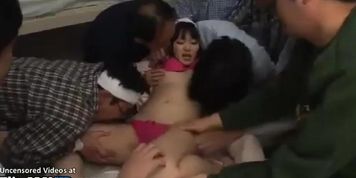 Japanese nurse gets fucked rough and covered of sperm
