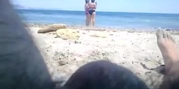 flashing beach at two matures