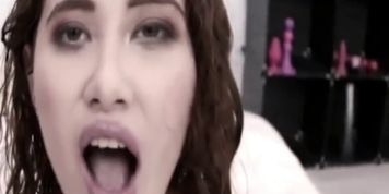 pornofromhell: Gallons Of Fucking Piss! Close Up Bukkake Pee and Cum In Hot Girl's Mouth