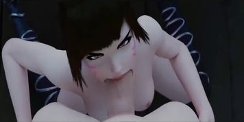 Overwatch Mercy and D.va having fun