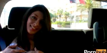 Spanish stud picks up french whore in fast food and fucks her hard