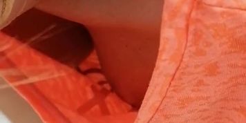 Bike Girl warm-up Voyeur Cleavage