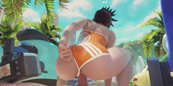Overwatch Tracer Rides A Dick