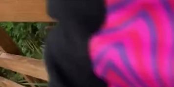 Big Booty Ebony Gets Fucked & Nutted On ON THE BRIDGE