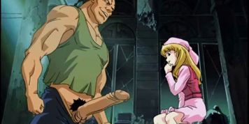 Cute hentai sucking monster cock and tittyfucking