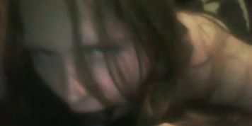 Young Girl Sucking On Her Dildo