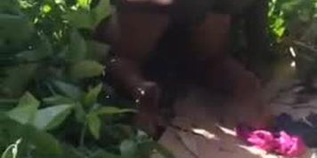 JAMAICAN old couple fucking in bushes