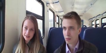 Hot Pick Up Girl Hanna From the Train