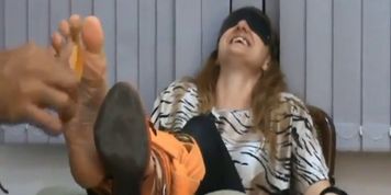 amanda feathers foot tickling compilataion
