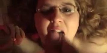 Cum on my glasses - Amateur Chubby Readhead