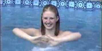 Kelli Nude Playing in the Pool