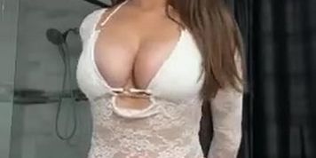 Sophieraiin sheer white dress