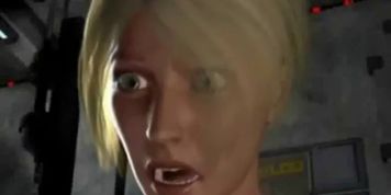 3D Alien Abducts Blonde
