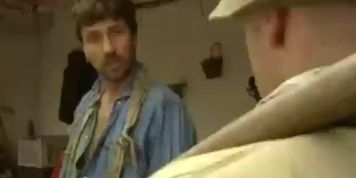 Office girl fucked by two Country guys