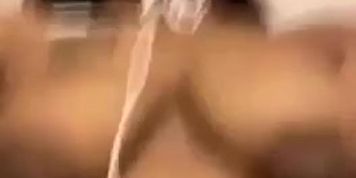 Woman Pressed Tits