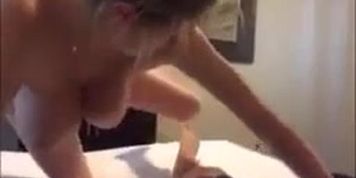 Blonde Hooker in Hotel Room