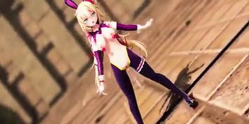 (MMD and Sex) Bunny Akai Haato (Conqueror) (anal beads) (Submitted by heirdamu)