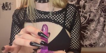 SPH tiny dildo jerk along JOI humiliation (Lena Paul)