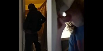 Cute British guy returns to my gloryhole feeds me