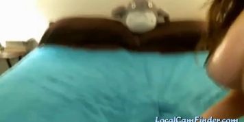 Bib boobed webcam model with a dildo - video 1