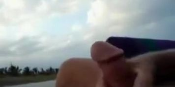 Fapping to fascinated black women at the beach of Miami