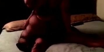 Homemade Interracial POV of Latina BBW Riding BBC in Stockings and FishNets